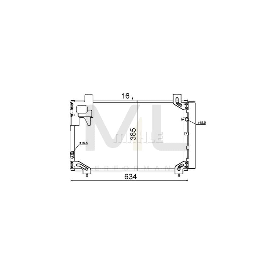 MAHLE ORIGINAL AC 711 000S Air conditioning condenser with dryer | ML Performance Car Parts