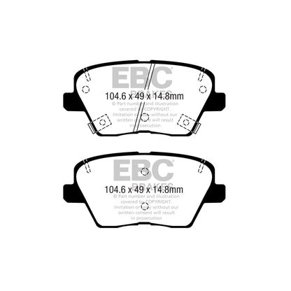 EBC DPX2363 Hyundai Kia Ultimax Rear Brake Pads 2 | ML Performance UK Car Parts