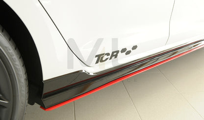 Rieger 00059517 VW Mk7 Golf GTI-TCR Side Skirt Splitter 4 | ML Performance UK Car Parts