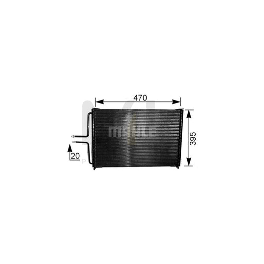MAHLE ORIGINAL AC 222 000S Air conditioning condenser without dryer | ML Performance Car Parts