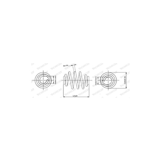 Monroe SN3443 Coil Spring For Rover 75 (Rj)