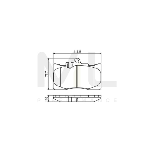 Bosch 0986495138 Brake Pad Set With Mounting Manual BP1519 | ML Performance Car Parts