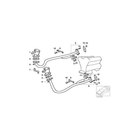 Genuine BMW 11721704263 E38 E31 Holder ZYL.1-6 (Inc. 750iLP, 750i & 750iL) | ML Performance UK Car Parts