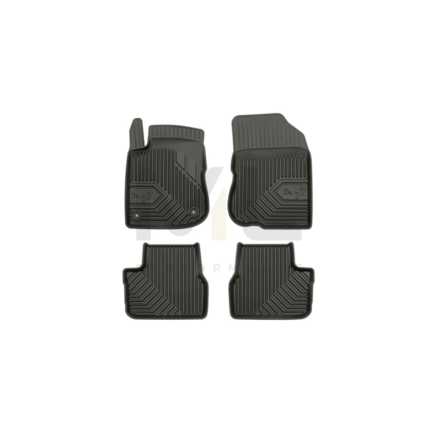 FROGUM Tailored 77408753 Floor mat set for PEUGEOT 208 I Hatchback (CA_, CC_) Elastomer, Front and Rear, Quantity: 4, Black | ML Performance Car Parts