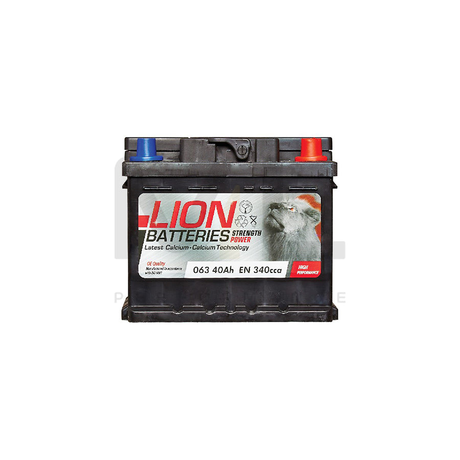 Lion 063 Car Battery - 3 Year Guarantee | ML Performance UK Car Parts
