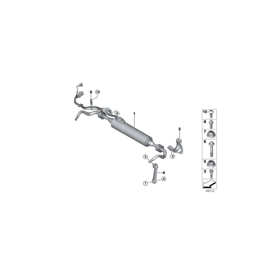 Genuine BMW 37126861481 G12 G31 G11 Bracket For Left Stabilizer Bar (Inc. 640iX, X6 30iX & 745eX) | ML Performance UK Car Parts