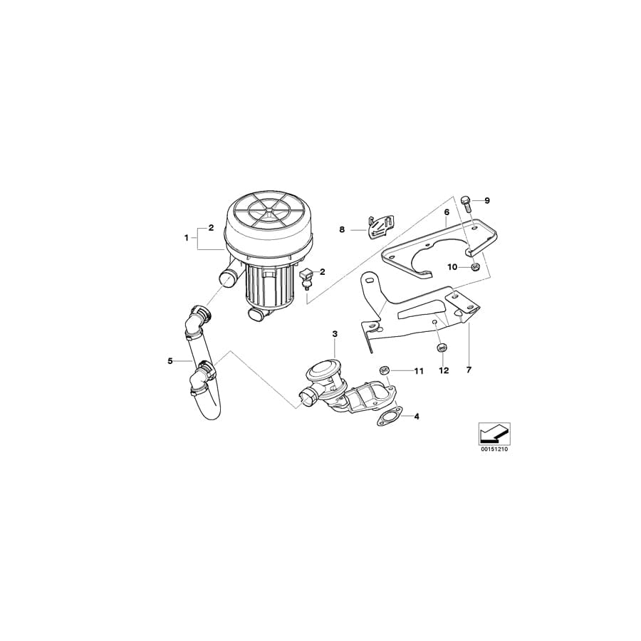 Genuine BMW 11723402005 E83 E83 Pressure Hose Assy (Inc. X3 2.0i) | ML Performance UK Car Parts