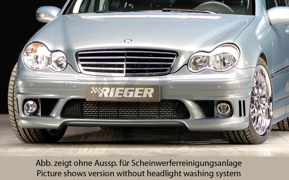 Rieger 00025204 Mercedes-Benz W203 C-Class Front Bumper 4 | ML Performance UK Car Parts