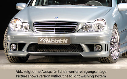 Rieger 00025204 Mercedes-Benz W203 C-Class Front Bumper 4 | ML Performance UK Car Parts