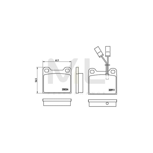 Brembo P 23 012 Brake Pad Set | ML Performance Car Parts