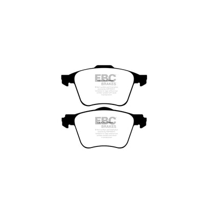 EBC PD08KF537 Volvo XC90 Yellowstuff Front Brake Pad & USR Disc Kit - ATE Caliper 2 | ML Performance UK Car Parts