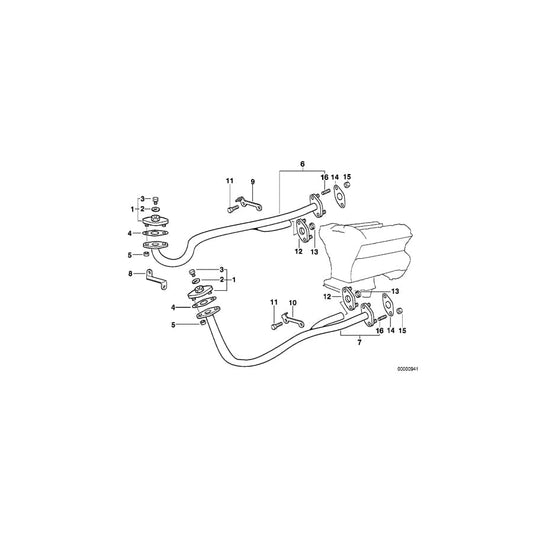 Genuine BMW 11721745101 E38 E31 Flange (Inc. 850Ci, 750iLP & 750i) | ML Performance UK Car Parts