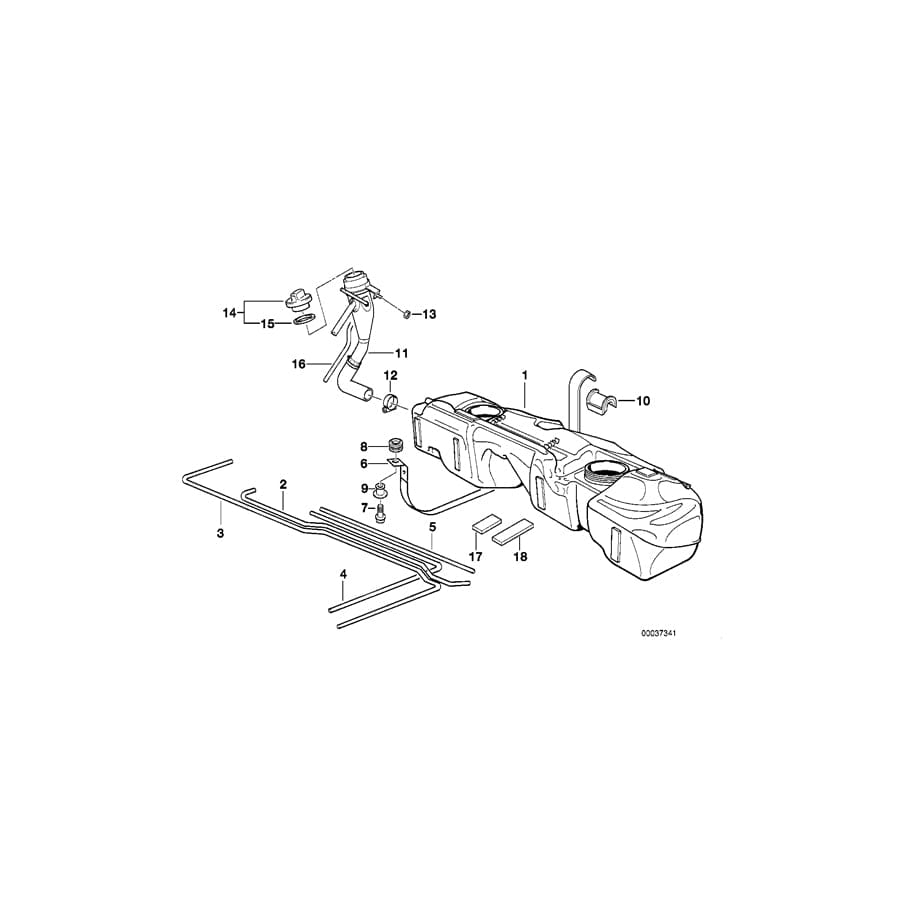 Genuine BMW 16111183157 E36 Plastic Fuel Tank 60L (Inc. 318ti, 316i 1.9 & 323ti) | ML Performance UK Car Parts