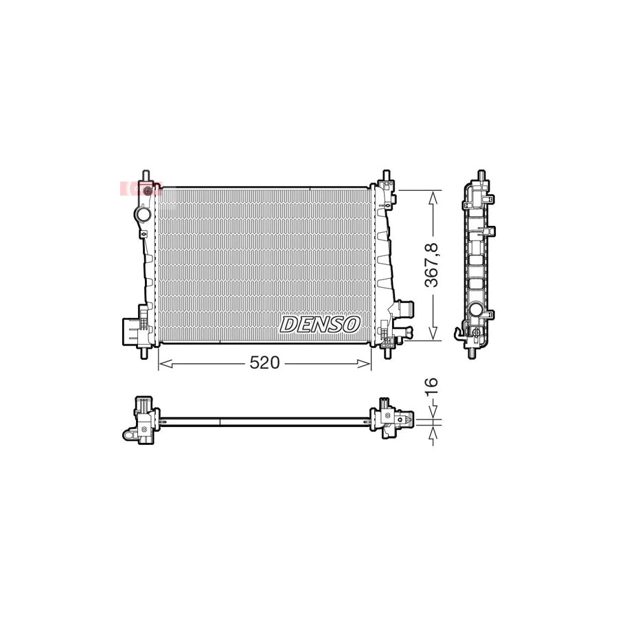 Denso DRM20127 Drm20127 Engine Radiator For Opel Karl (C16) | ML Performance UK