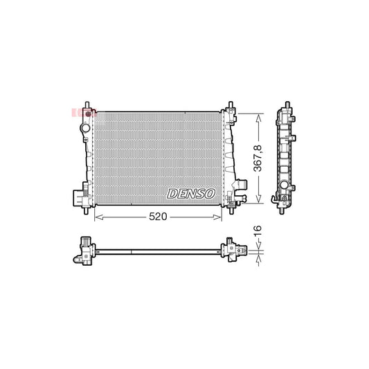 Denso DRM20127 Drm20127 Engine Radiator For Opel Karl (C16) | ML Performance UK
