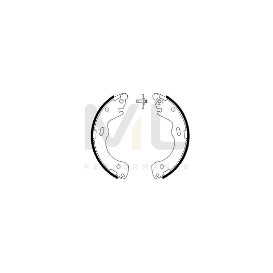 BOSCH 0 986 487 654 Brake Shoe Set | ML Performance Car Parts