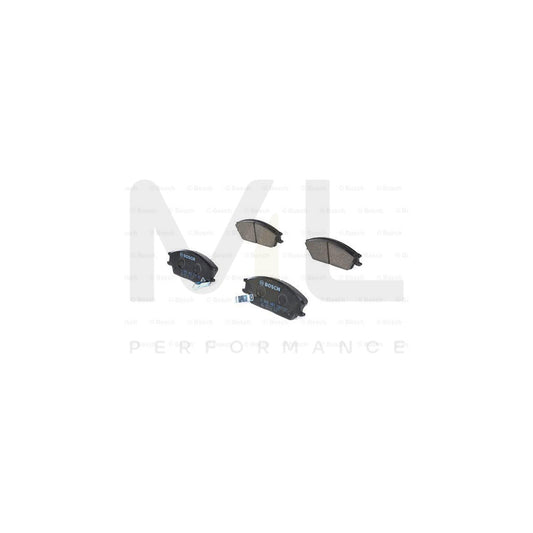 Bosch 0986461127 Brake Pad Set With Acoustic Wear Warning, With Anti-Squeak Plate, With Mounting Manual BP578 | ML Performance Car Parts
