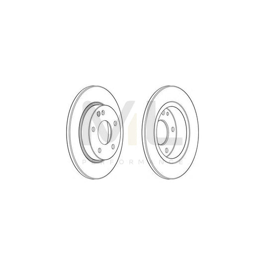 FERODO DDF1034-1 Brake Disc Solid | ML Performance Car Parts