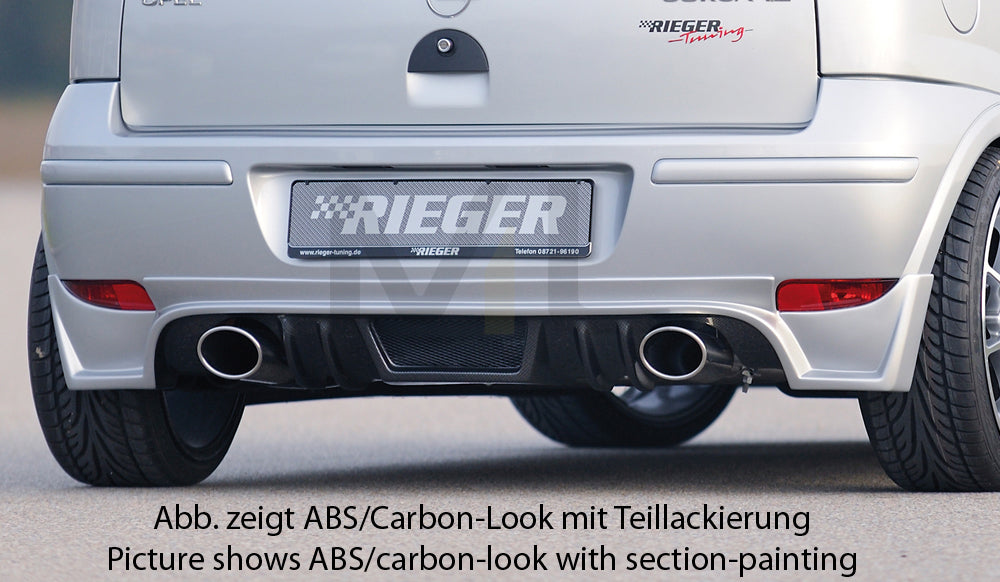 Rieger 00099336 Opel Corsa C Rear Diffuser 1 – ML Performance