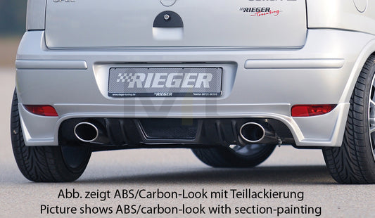 Rieger 00099336 Opel Corsa C Rear Diffuser 1 | ML Performance UK Car Parts