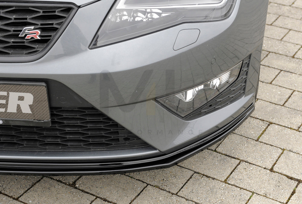 Rieger 00088105 SEAT 5F Front Splitter (Leon FR & Leon Cupra) 9 | ML Performance UK Car Parts
