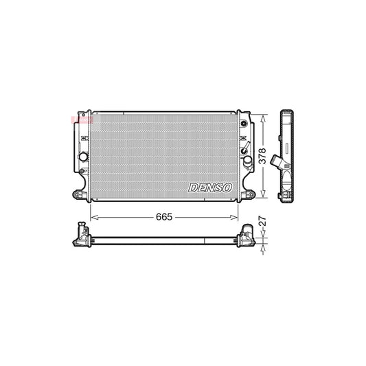 Denso DRM50088 Drm50088 Engine Radiator For Toyota Avensis | ML Performance UK