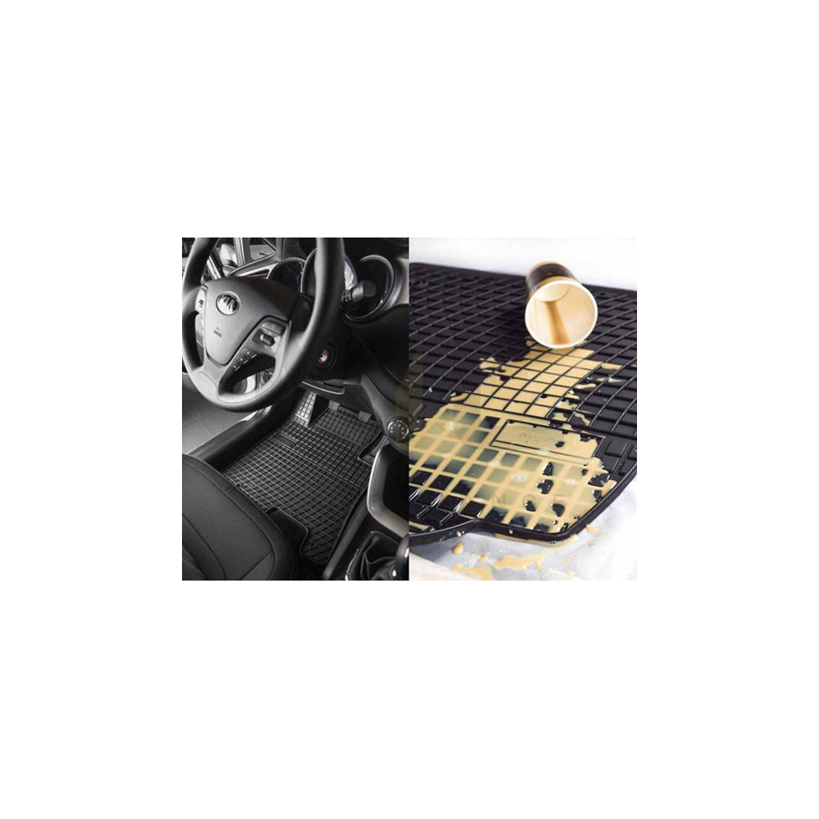 FROGUM Tailored 410015 Floor mat set for SUZUKI Jimny IV Off-Road (A6G) Elastomer, Front and Rear, Quantity: 4, Black | ML Performance Car Parts