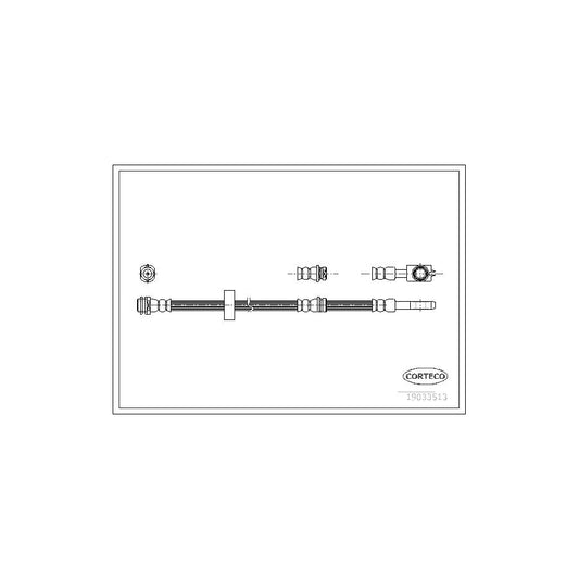 Corteco 19033513 Brake Hose For Audi A2 (8Z0) | ML Performance UK