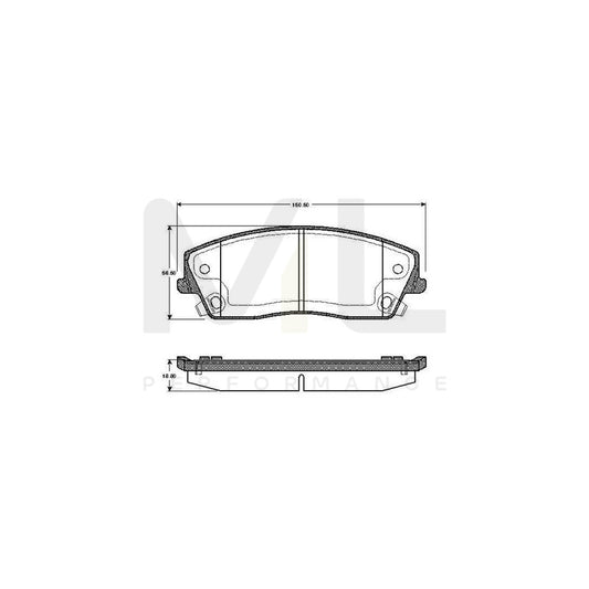 Bosch 0986Tb2886 Brake Pad Set Excl. Wear Warning Contact, With Accessories  | ML Performance Car Parts