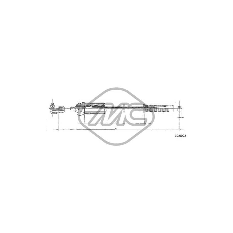 Metalcaucho 80896 Throttle Cable for CITRO?N AX | ML Performance UK Car Parts