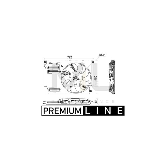 MAHLE ORIGINAL CFF 532 000P Fan, radiator ???: 440mm | ML Performance Car Parts
