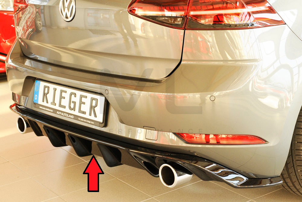 Rieger 00088160 VW Mk7 Golf GTI Rear Diffuser 1 | ML Performance UK Car Parts