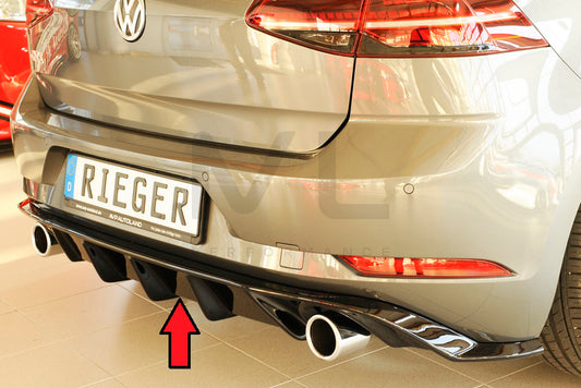 Rieger 00088160 VW Mk7 Golf GTI Rear Diffuser 1 | ML Performance UK Car Parts