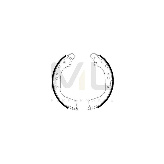 BOSCH 0 986 487 530 Brake Shoe Set for NISSAN PATROL | ML Performance Car Parts
