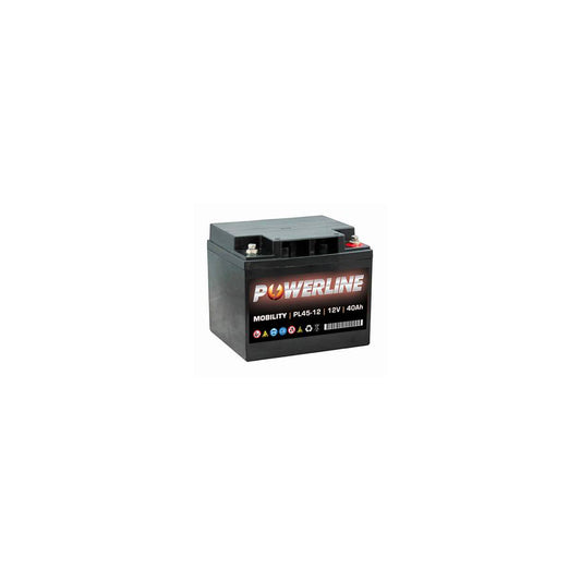 PL45-12 Powerline Mobility Battery 12V 40Ah | ML Performance UK Car Parts
