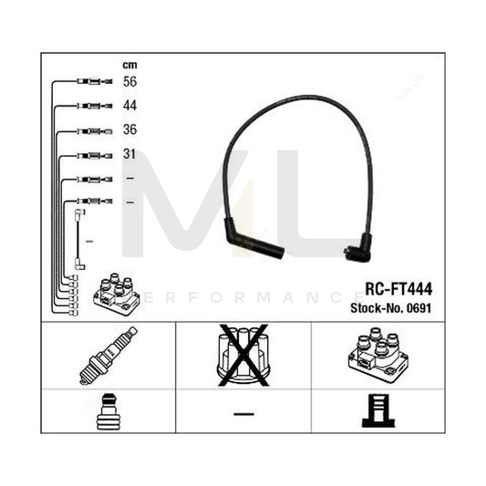 NGK Ignition Cable Kit RC-FT444 (NGK0691) | ML Car Parts UK | ML Performance