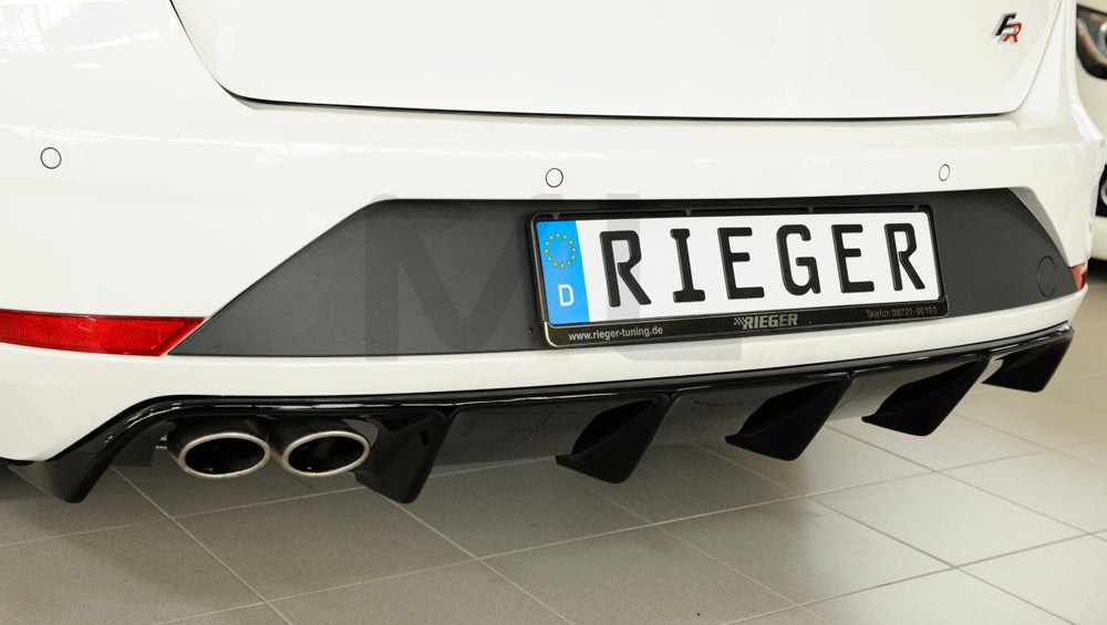 Rieger 00088176 SEAT 5F Leon FR Rear Diffuser 2 | ML Performance UK Car Parts