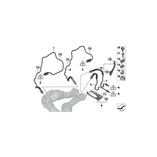 Genuine BMW 11787577666 E71 Lambda Monitor Sensor L= 600mm (Inc. 740i, X6 35iX & 740Li) | ML Performance UK Car Parts