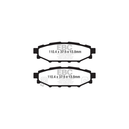 EBC PD09KR261 Subaru Toyota Bluestuff Rear Brake Pad & USR Disc Kit - Akebono Caliper 2 | ML Performance UK Car Parts