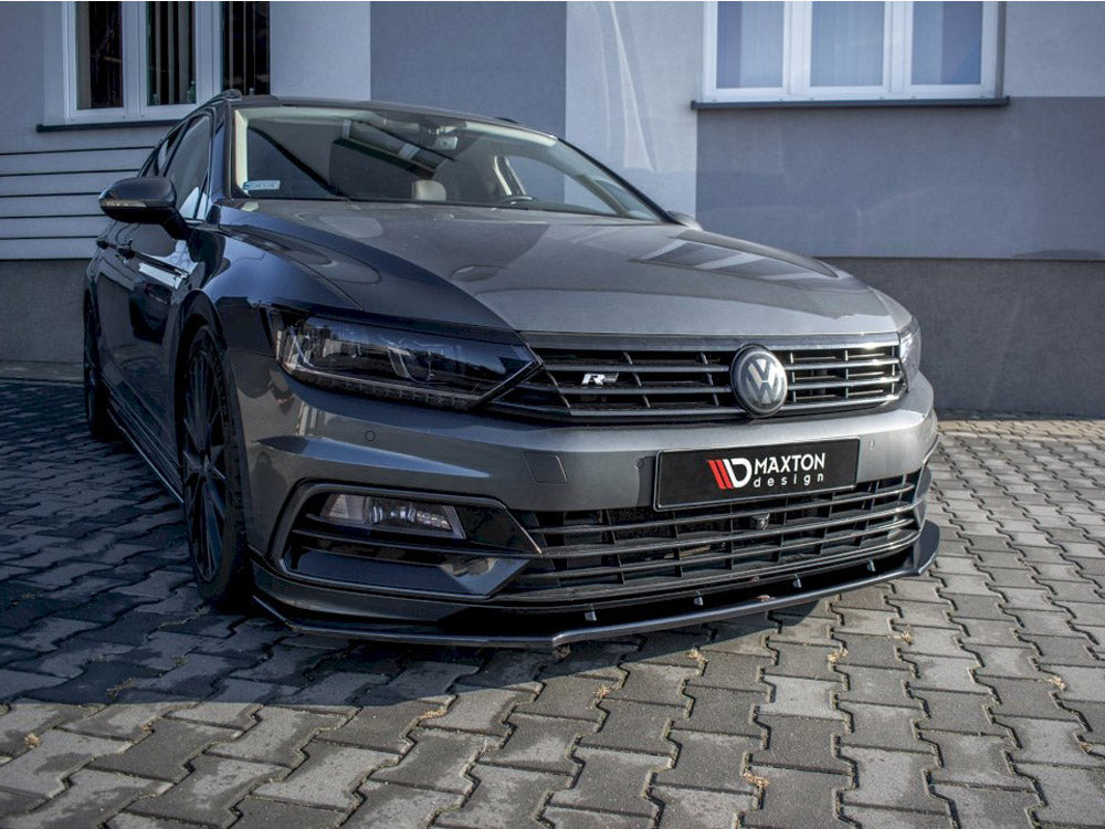 Maxton Design VW Passat R-line B8 Front Splitter V.1