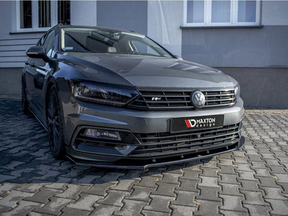 Maxton Design VW Passat R-line B8 Front Splitter V.1
