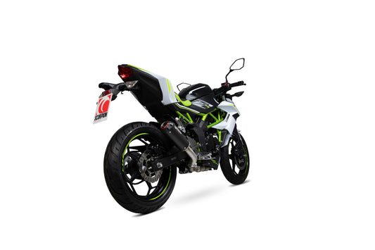 Scorpion PKA126BCER Kawasaki Z125 Red Power Slip-On - Black Ceramic Coated Sleeve | ML Performance UK UK