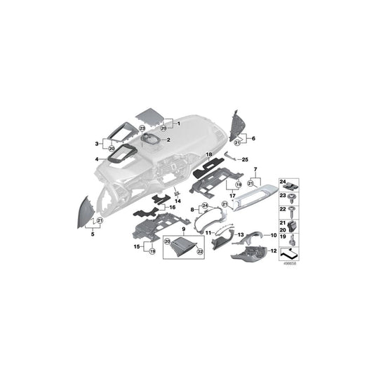 Genuine BMW 51459363477 M G02 G01 Adapter For Center Speaker (Inc. X3 18d, X4 30dX & X4 M40dX) | ML Performance UK Car Parts