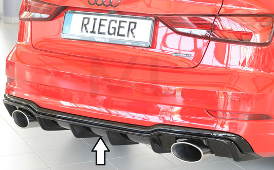 Rieger 00088187 Audi 8V Rear Diffuser (A3 & S3) 1 | ML Performance UK Car Parts
