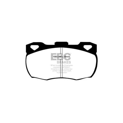 EBC PD04KF1009 Land Rover Defender Bluestuff Front Brake Pad & Plain Disc Kit - Lockheed Caliper 2 | ML Performance UK Car Parts