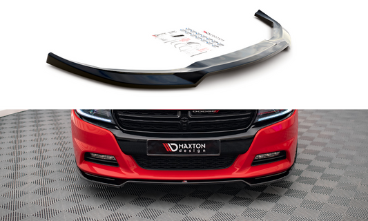 Maxton Design DO-CH-2-RT-FD2T Front Splitter V.2 Dodge Charger RT MK7 Facelift | ML Performance UK Car Parts