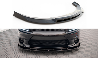 Maxton Design DO-CH-2-SRT-FD1T+FD1RT Front Splitter V.1 Dodge Charger SRT MK7 Facelift | ML Performance UK Car Parts
