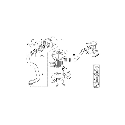 Genuine BMW 11727519292 E53 Bracket Secondary Air Filter (Inc. X5 3.0i) | ML Performance UK Car Parts