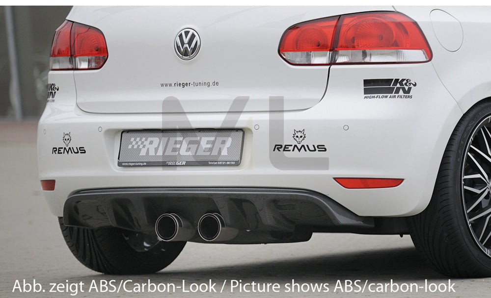 Rieger 00088146 VW Mk6 Golf Rear Diffuser 1 | ML Performance UK Car Parts