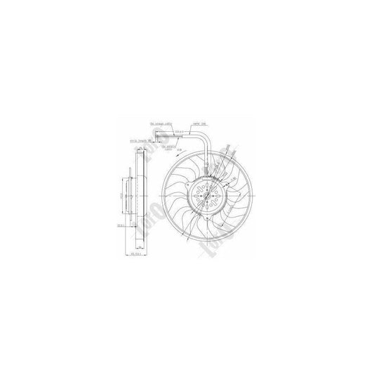 Abakus 0030140002 Fan, Radiator For Audi A6 | ML Performance UK